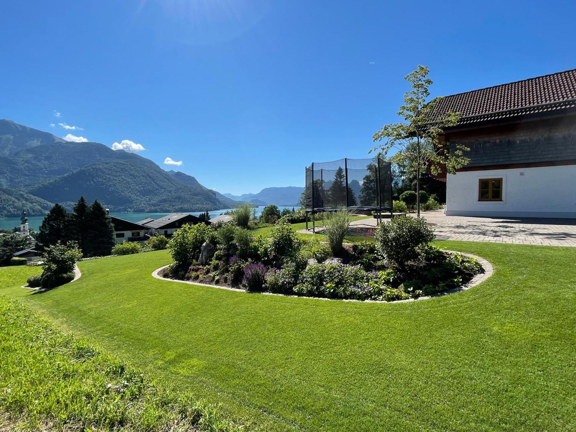 Ferienwohnung Schossleitner - Der Wohlfuehl-Ansitz Am Wolfgangsee Mit Weitblick Sankt Gilgen Esterno foto