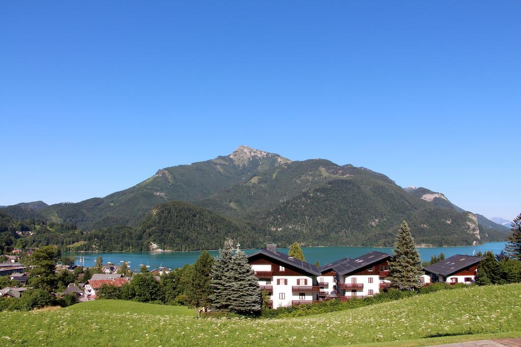 Ferienwohnung Schossleitner - Der Wohlfuehl-Ansitz Am Wolfgangsee Mit Weitblick Sankt Gilgen Esterno foto