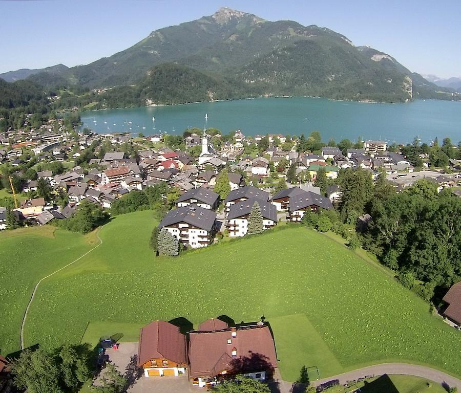 Ferienwohnung Schossleitner - Der Wohlfuehl-Ansitz Am Wolfgangsee Mit Weitblick Sankt Gilgen Esterno foto